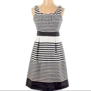 Banana Republic Striped Pleated Dress - size 8